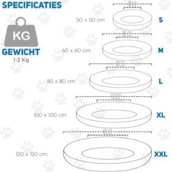 Pawzle Hondenmand - Donut Hondenkussen - Kattenmand - Bed Voor Honden & Katten - Wasbaar - 60cm - Zwart 15 Pawzle Hondenmand - Donut Hondenkussen - Kattenmand - Bed Voor Honden & Katten - Wasbaar - 60cm - Zwart -Hondenbenodigdheden Winkel 1199x1200 5
