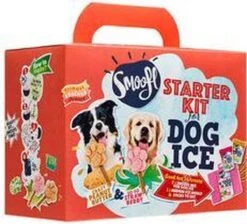 Smoofl Honden Lekkernij - Starter Kit Om Je Eigen Honden Ijs Te Maken, Kit Met 2 Ijsmixen Voor Honden, Pindakaas En Aardbei Smaak, Een Pootvormige Silicone Vorm - Voor 4 Hondenijsjes -Hondenbenodigdheden Winkel 1200x1090 2