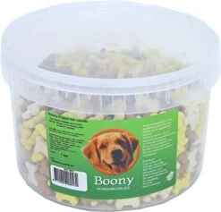 Boony Hondenkoek Puppy Botjes Mix Vanille, Emmer A 1000 Gram -Hondenbenodigdheden Winkel 1200x1153