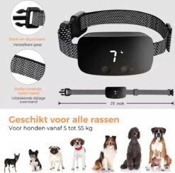 Amaeze Anti Blafband - Opvoedingshalsband Zonder Schok En Diervriendelijk – Blafband Voor Honden – Opvoedingshalsbanden - Voor Kleine En Grote Honden - Antiblafband Zonder Schok Waterdicht - Oplaadbaar - Vibratie En Audio -Hondenbenodigdheden Winkel 1200x1179