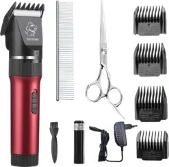 Merkloos Hondentondeuse, Hundeschermaschine / Dog Clippers - Dierenhaartrimmer, Hondentondeuse Kit Hond Verzorging -Hondenbenodigdheden Winkel 1200x1186 1