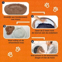Happysnoots Hondenmand Met Rits - 80cm - Hondenbed - Donut Dog Bed - Fluffy - Grijs - Wasbaar 25 Happysnoots Hondenmand Met Rits - 80cm - Hondenbed - Donut Dog Bed - Fluffy - Grijs - Wasbaar -Hondenbenodigdheden Winkel 1200x1200 178