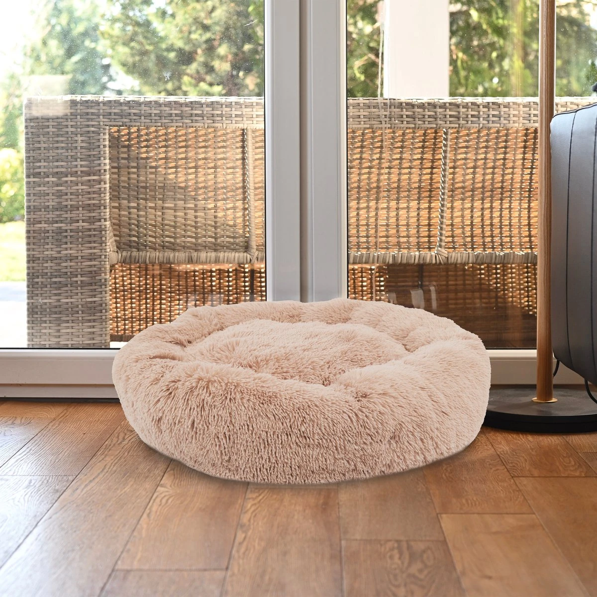 Coooper Donut Hondenmand - Fluffy Hondenmand - 100 Cm - XXL - Wasbaar - Pluche 4 Coooper Donut Hondenmand - Fluffy Hondenmand - 100 Cm - XXL - Wasbaar - Pluche - Afbeelding 4