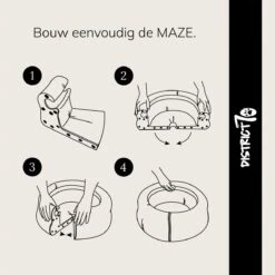 District 70 MAZE 3-in-1 Opvouwbare Kartonnen Kattenmand - Inclusief Catnip Balletje - Voor Slapen, Spelen En Krabben! -Hondenbenodigdheden Winkel 1200x1200 207