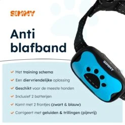 Simmy Anti Blafband - Diervriendelijke Opvoedingshalsband - Zwart En Blauw - Diervriendelijk - Zonder Schok - Anti Blaf Band Voor Grote En Kleine Honden -Hondenbenodigdheden Winkel 1200x1200 37