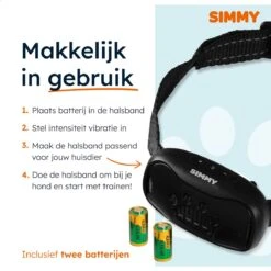 Simmy Anti Blafband - Diervriendelijke Opvoedingshalsband - Zwart En Blauw - Diervriendelijk - Zonder Schok - Anti Blaf Band Voor Grote En Kleine Honden -Hondenbenodigdheden Winkel 1200x1200 39