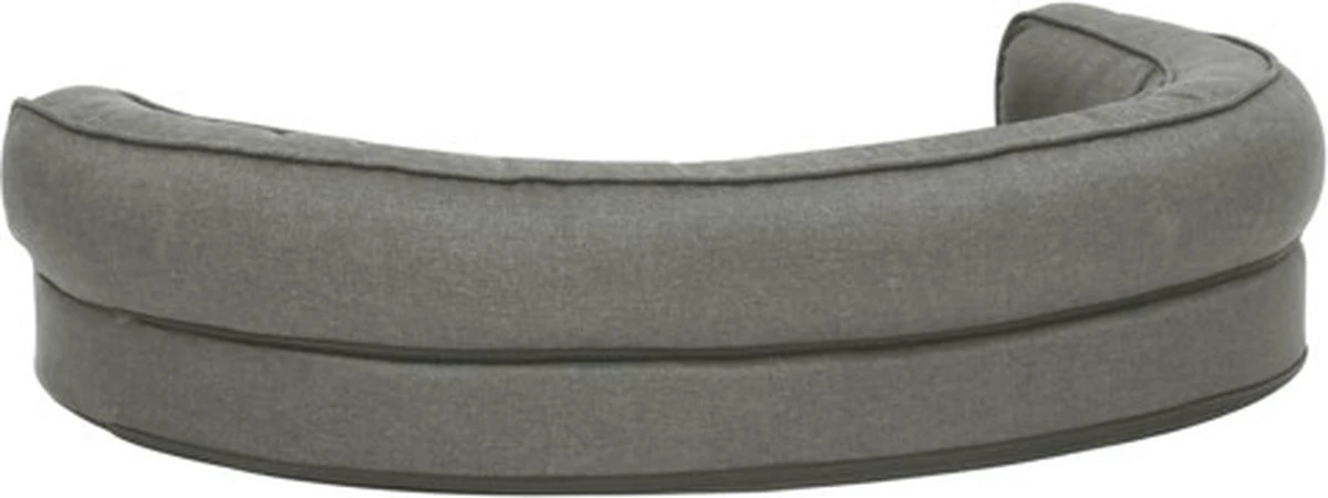 VidaXL Hondenbed Ergonomisch Linnen-look 75x53 Cm Fleece Grijs 4 VidaXL Hondenbed Ergonomisch Linnen-look 75x53 Cm Fleece Grijs - Afbeelding 4