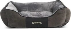 Hondenmand Zacht En Stevig, Anti-Slip En Wasbaar - Scruffs Chester Box Bed - In Grijs En Bruin In Maat S Tot XL - Kleur: Grijs, Maat: Large
