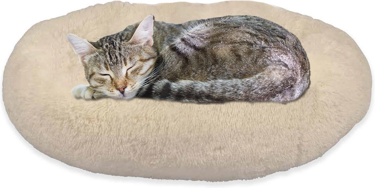 Peaceful Pooch S - Pluizig Hondenbed - 58cm Diameter - Opvouwbaar - In Verschillende Maten. Kattenbed - Wasbaar - Uitneembare Vulling - Ontspant Gewrichten En Spieren - Anti-slip Noppenbodem 2 Peaceful Pooch S - Pluizig Hondenbed - 58cm Diameter - Opvouwbaar - In Verschillende Maten. Kattenbed - Wasbaar - Uitneembare Vulling - Ontspant Gewrichten En Spieren - Anti-slip Noppenbodem - Afbeelding 2