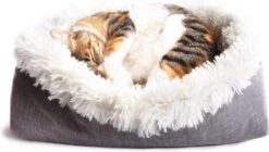 Reayou Kattenmand - Kattenkussen - Kattenbed Hondenkussen - Hondenmand - Grijs- 51 X 61 Cm -Hondenbenodigdheden Winkel 1200x682
