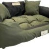 Kingdog - Groot Honden- En Kattenbed | Dierenmand 100 X 75 | Groen - Maat L