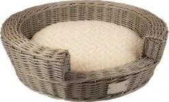 Duvo Hondenmand Provence Rieten Instapmand & Kussen 62x62x18cm