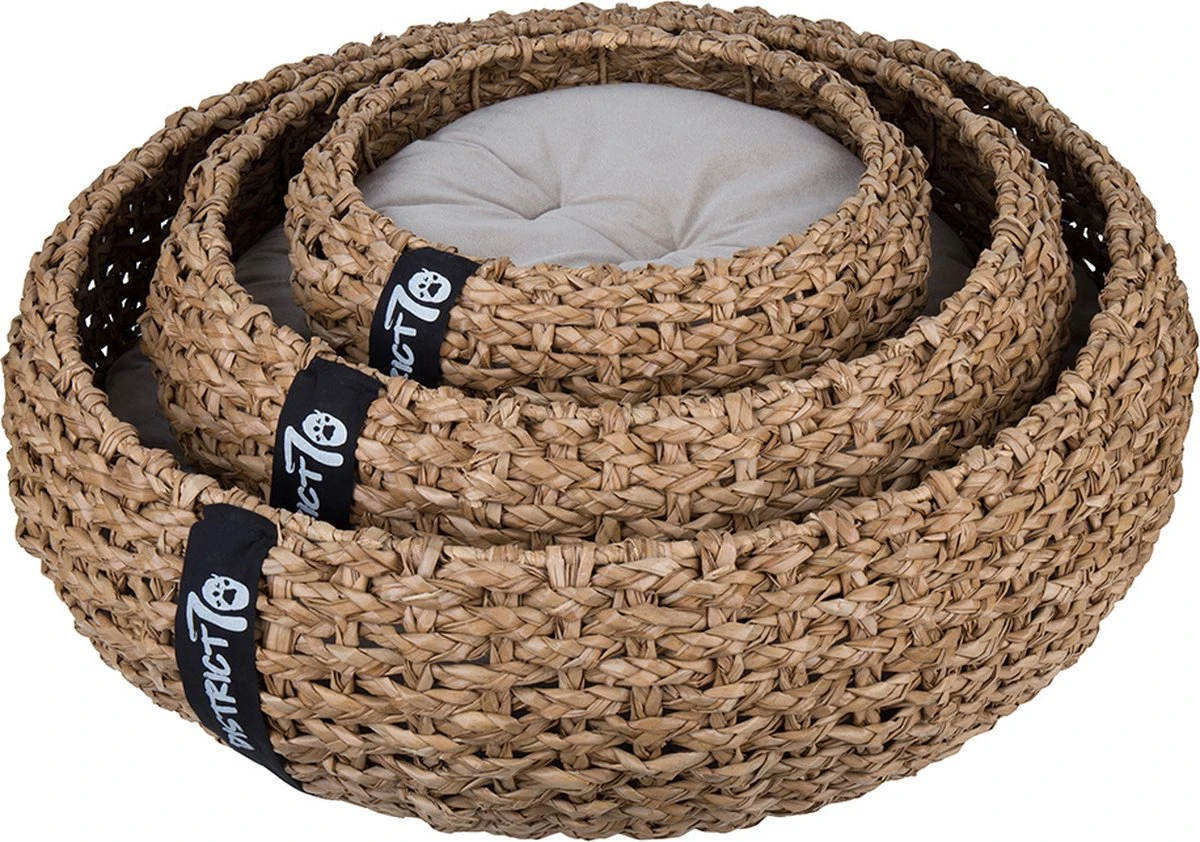 District 70 COCOON - Luxe Hondenmand Van Duurzaam Hoogwaardig Riet Met Zacht Kussen - Maten S/M/L - Large 19 District 70 COCOON - Luxe Hondenmand Van Duurzaam Hoogwaardig Riet Met Zacht Kussen - Maten S/M/L - Large - Afbeelding 19
