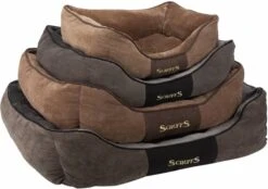 Hondenmand Zacht En Stevig, Anti-Slip En Wasbaar - Scruffs Chester Box Bed - In Grijs En Bruin In Maat S Tot XL - Kleur: Grijs, Maat: Large -Hondenbenodigdheden Winkel 1200x845