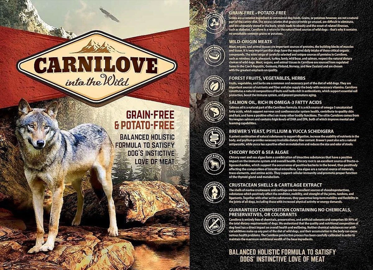 Carnilove Adult Granenvrij Hondenvoer Zalm 12kg Met 70% Vis! 3 Carnilove Adult Granenvrij Hondenvoer Zalm 12kg Met 70% Vis! - Afbeelding 3