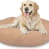 Peaceful Pooch L - Pluizig Hondenbed - 94cm Diameter - Opvouwbaar - In Verschillende Maten. Kattenbed - Wasbaar - Uitneembare Vulling - Ontspant Gewrichten En Spieren - Anti-slip Noppenbodem