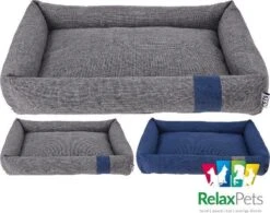 RelaxPets - Hondenmand - Grijs - 55x41x10cm -Hondenbenodigdheden Winkel 1200x947