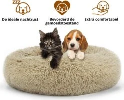 Behave Donut Hondenmand - Hondenkussen - Hondenbed - Kattenmand - Fluffy - Donut - 50cm - Beige 9 Behave Donut Hondenmand - Hondenkussen - Hondenbed - Kattenmand - Fluffy - Donut - 50cm - Beige -Hondenbenodigdheden Winkel 1200x966 1