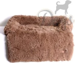 Dogs&Co Zachte Fluffy Hondenmat Voor Bank Maat S Khaki 75x75cm - HONDENMAND -Hondenbenodigdheden Winkel 1200x999