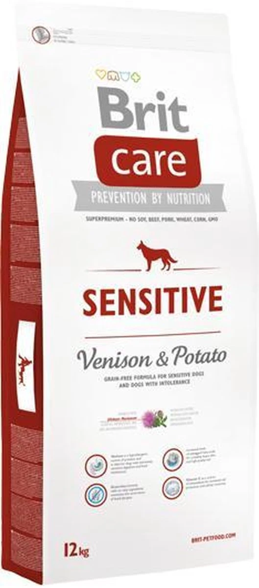 BRIT Care Hypo Allergeen Sensitive Hert&aardappel 12kg 2 BRIT Care Hypo Allergeen Sensitive Hert&aardappel 12kg - Afbeelding 2