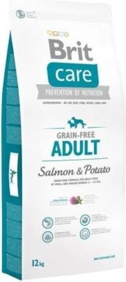 Brit Care Grain Free Adult Salmon & Potato 12 Kg - Hond -Hondenbenodigdheden Winkel 537x1200