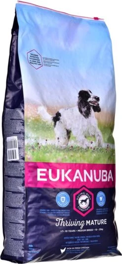 Eukanuba Dog Mature & Senior - Medium Breed - Kip - Hondenvoer - 15 Kg -Hondenbenodigdheden Winkel 557x1200