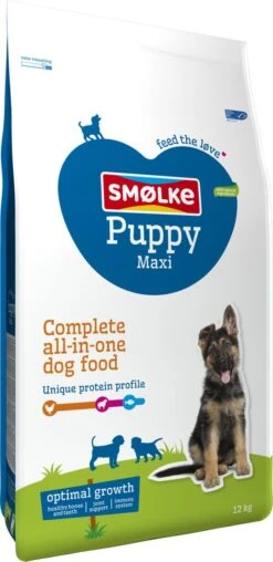 Smolke Puppy Maxi - Kip - Puppyvoer - 12 Kg -Hondenbenodigdheden Winkel 583x1200