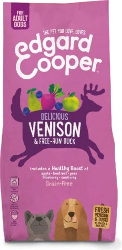 Edgard & Cooper Verse Hert & Scharreleend Adult - Hondenvoer - 12 Kg -Hondenbenodigdheden Winkel 588x1200