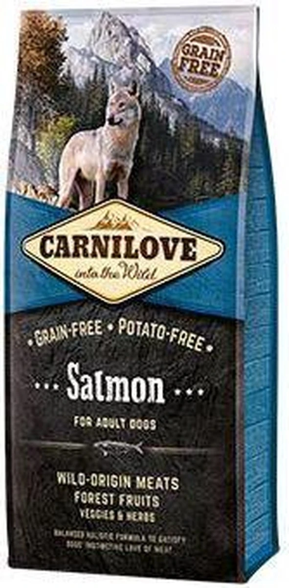 Carnilove Adult Granenvrij Hondenvoer Zalm 12kg Met 70% Vis! 7 Carnilove Adult Granenvrij Hondenvoer Zalm 12kg Met 70% Vis! - Afbeelding 7