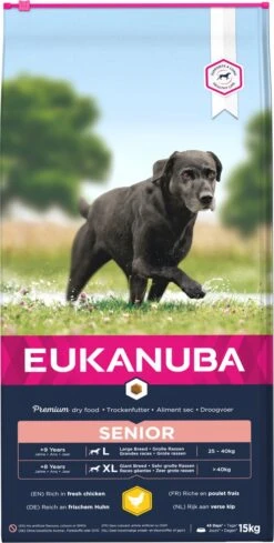 Eukanuba Caring Senior Large Breed Kip - Hondenvoer - 15 Kg -Hondenbenodigdheden Winkel 606x1200