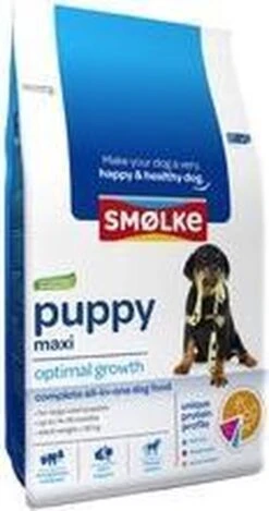Smolke Puppy Maxi - Kip - Puppyvoer - 12 Kg -Hondenbenodigdheden Winkel 632x1200