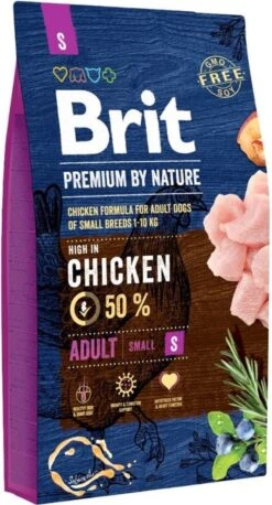 Brit Premium By Nature Hondenvoer Adult S 8 Kg - Hond
