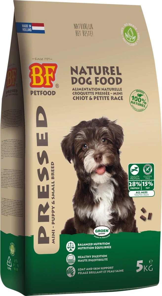 Biofood Geperst Puppy En Kleine Rassen - Hondenvoer - 5 Kg 5 Biofood Geperst Puppy En Kleine Rassen - Hondenvoer - 5 Kg - Afbeelding 5