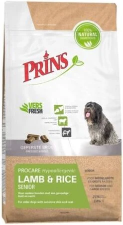 Prins Procare Hypoallergic Senior - Lam & Rijst - Hondenvoer - 15 Kg -Hondenbenodigdheden Winkel 657x1200