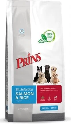 Prins Fit Selection Zalm/Rijst - 15 KG -Hondenbenodigdheden Winkel 687x1200