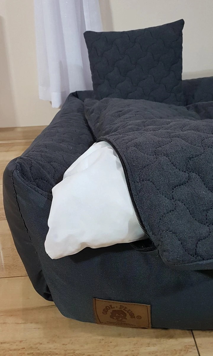 Merkloos XXL Hondenbed Van Kunstleer - Hondenkussen Hondensofa Kattenbed Hondenkorf - Waterdicht - ZWART 3 Merkloos XXL Hondenbed Van Kunstleer - Hondenkussen Hondensofa Kattenbed Hondenkorf - Waterdicht - ZWART - Afbeelding 3