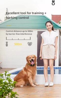 Anti Blafband EN Trainingshalsband In 1 - UNIEK SYSTEEM - 1000m Bereik - 100 Levels -Hondenbenodigdheden Winkel 745x1200