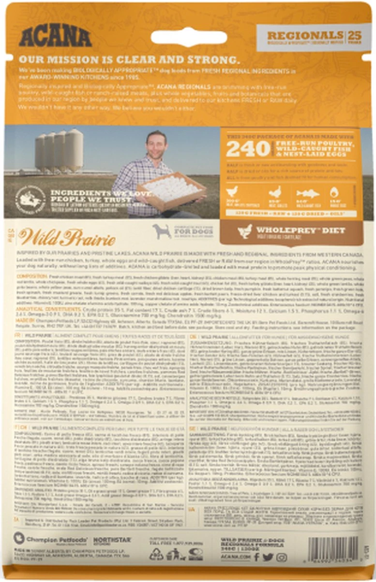 Acana Regionals Wild Prairie Dog 11,4 Kg - Hond 19 Acana Regionals Wild Prairie Dog 11,4 Kg - Hond - Afbeelding 19
