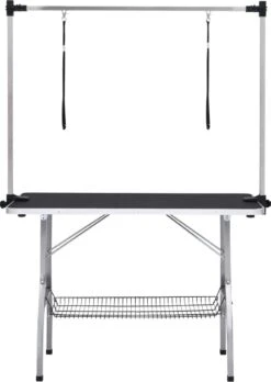 VIDAXL Hondentrimtafel Verstelbaar Met 2 Lussen En Opbergschap -Hondenbenodigdheden Winkel 852x1200 1