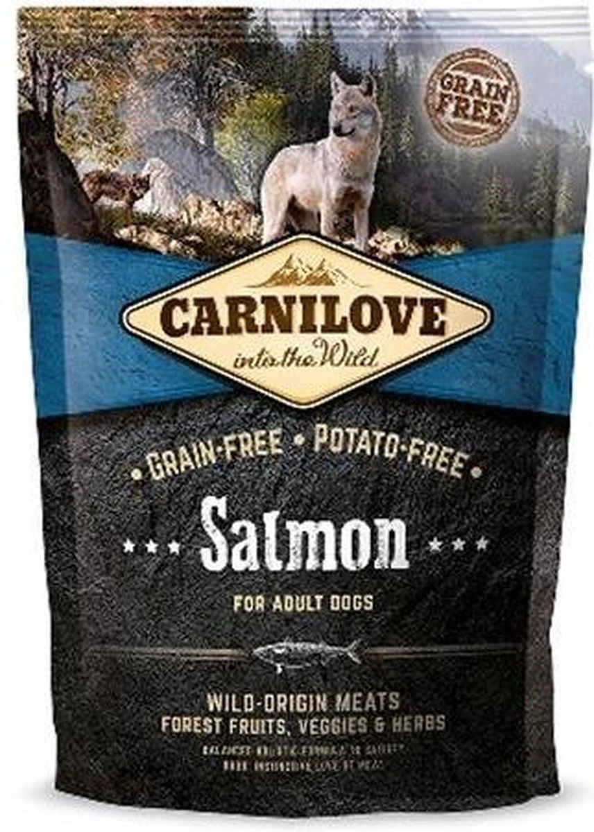 Carnilove Adult Granenvrij Hondenvoer Zalm 12kg Met 70% Vis! 2 Carnilove Adult Granenvrij Hondenvoer Zalm 12kg Met 70% Vis! - Afbeelding 2